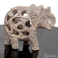 600 Ct Handmade Soapstone Elephant Statue Home Decor /Animal Figurine Sculpture
