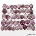 870 Cts/42 Pcs Natural Brazilian Purple Amethyst Mix Cab Loose Gems For Jewelry