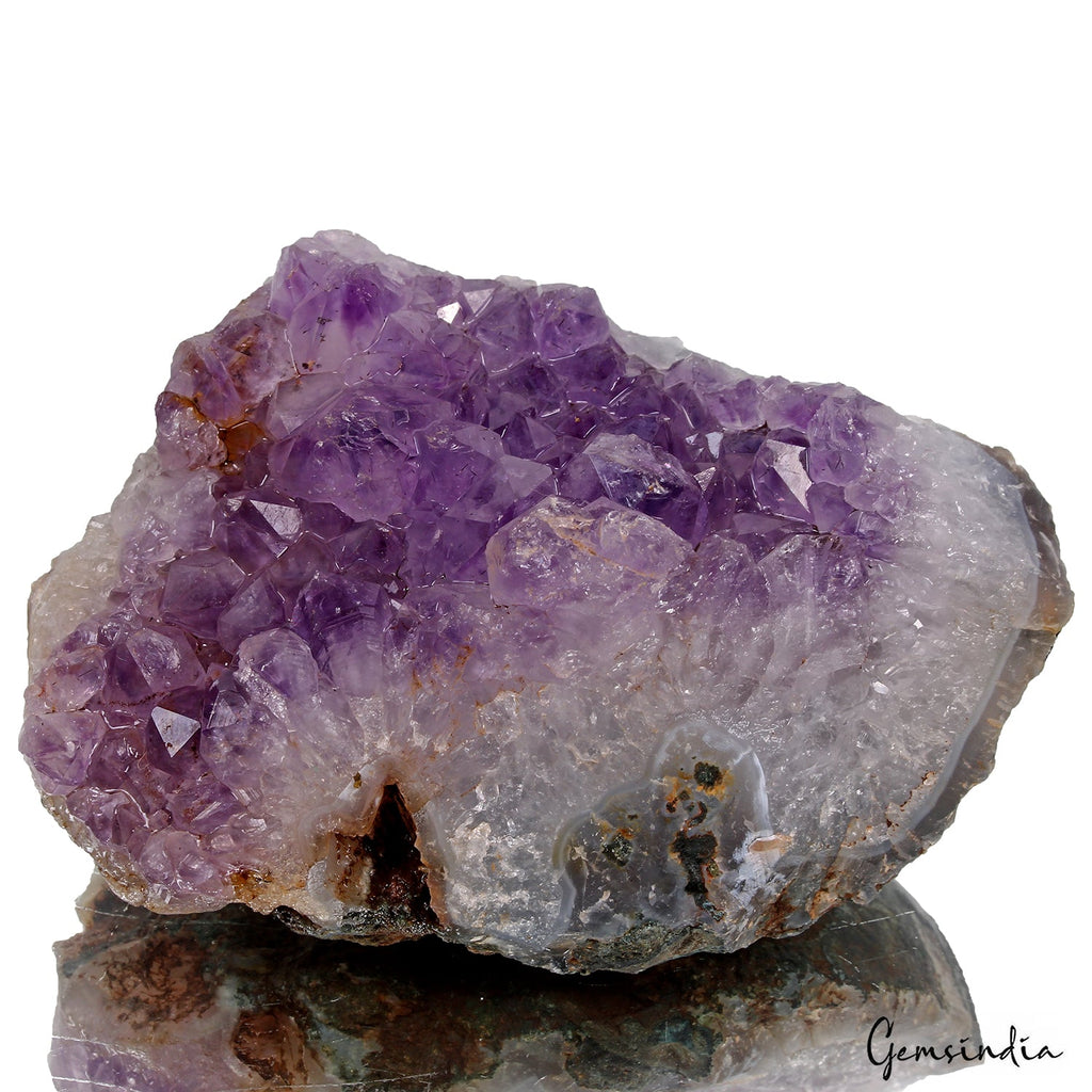 3350 Ct Natural Untreated Purple Amethyst Geode Raw Rough Healing Crystal Gems