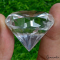 200.30 Cts Natural Diamond Cut White Quartz Crystal Mineral Loose Huge Size Gem