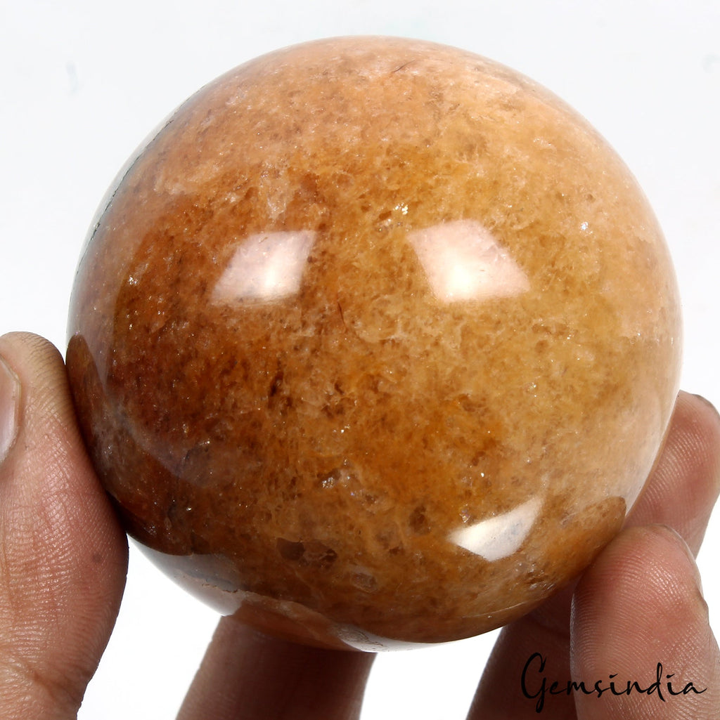 1680 Ct Natural Brown Aventurine Healing Crystal Mineral Gem Sphere With Stand
