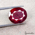 Certified 12.10 Ct Natural Untreated Red Ruby Oval Faceted Gems From Mozambique