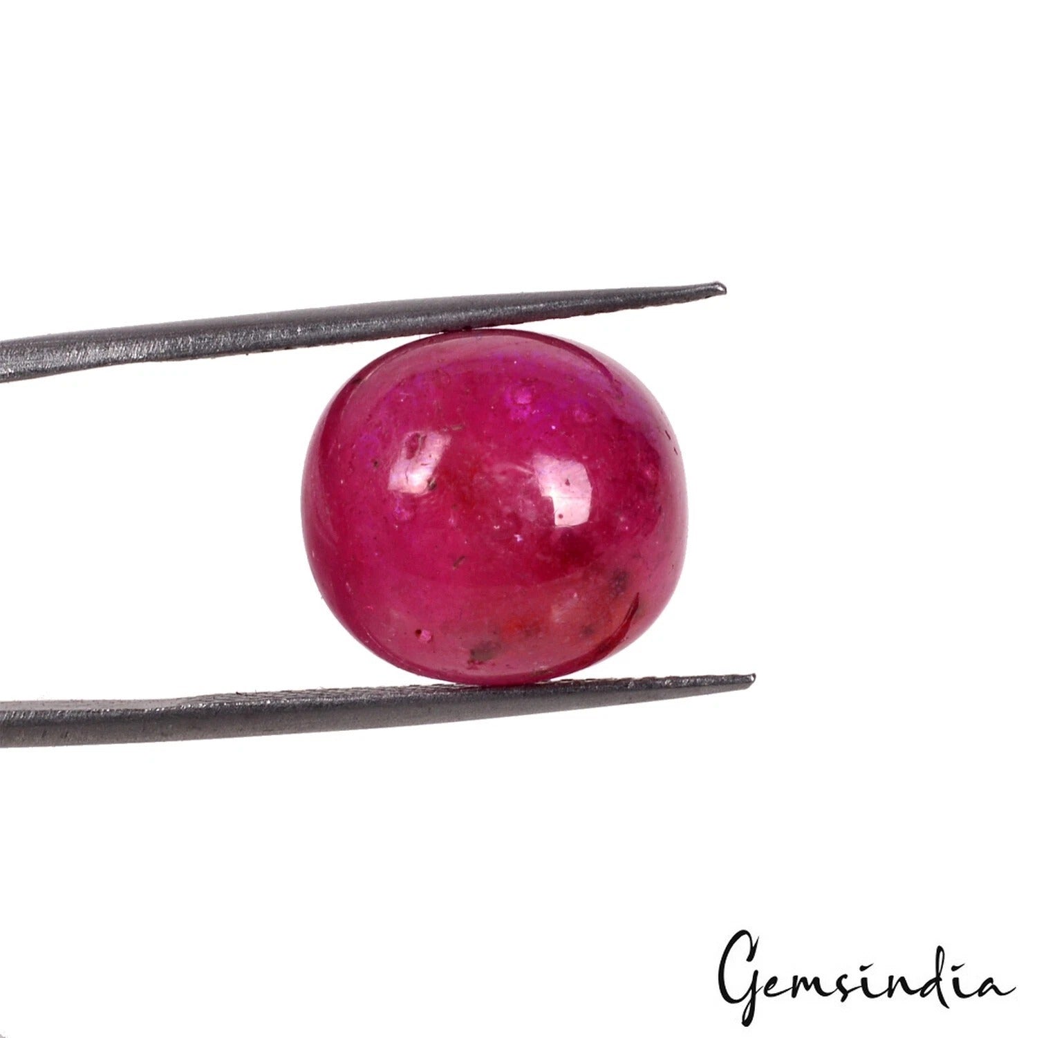 Certified 13.30 Ct Natural Mozambique Pink Red Ruby Oval Cabochon Loose Gemstone