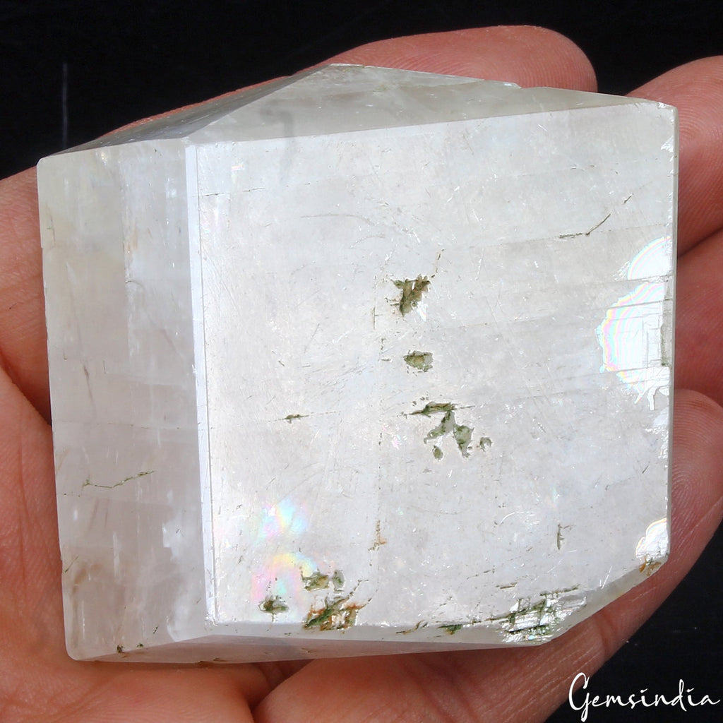 168 gm Large Natural Optical Calcite ROUGH Crystal Cube Mineral Display Gemstone