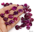 430 Ct Natural Red Pink Beryl (Bixbite) Mix Faceted Cut Loose Gemstone Lot 46 Pc