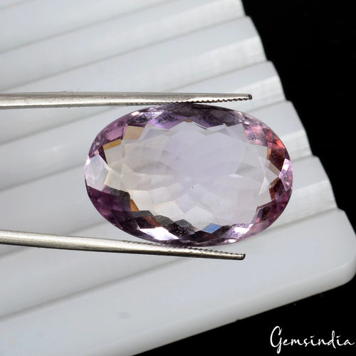 Amethyst Loose Gemstone, Untreated, Purple — 23 x 16 x 7mm, 18.30 Ct