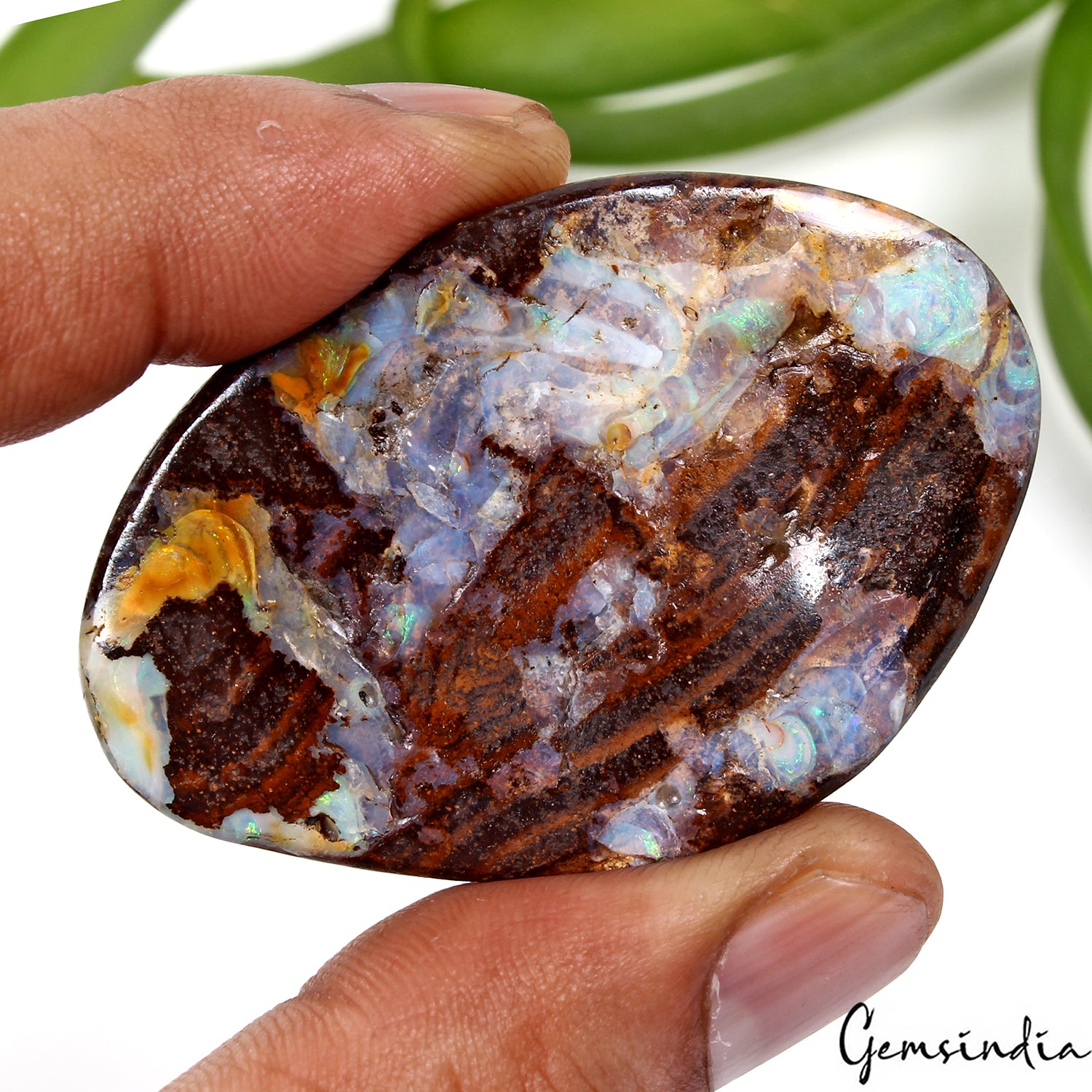 Opal Cabochon, Untreated — 55x37x11mm, 195.50 Ct, Australia