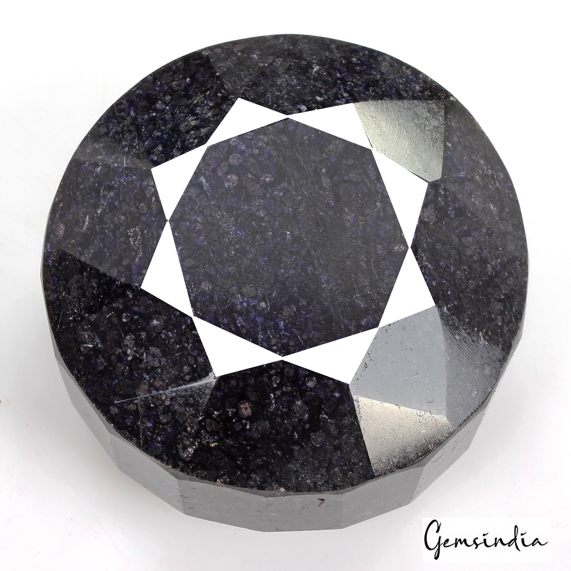 2130Ct Natural African Earth Mined Blue Sapphire Round Cut Huge Gemstone-68x46mm