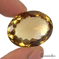 57.20 Ct VVS Natural Citrine AAA Yellow Brown Huge Oval Cut Gemstone 30*23*12mm