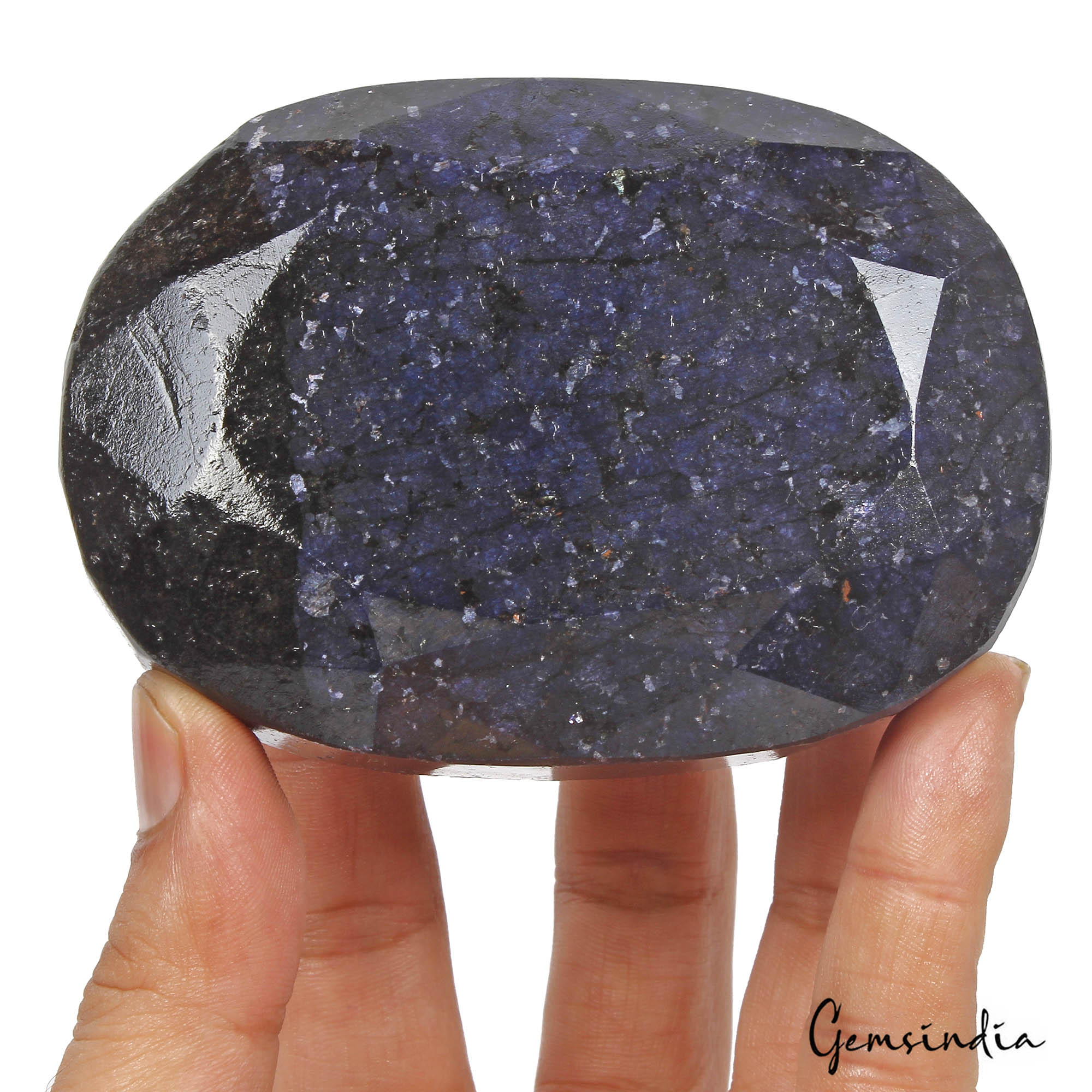 3270 Cts Natural African Dark Blue Sapphire Oval Faceted Cut Huge Size Loose Gem