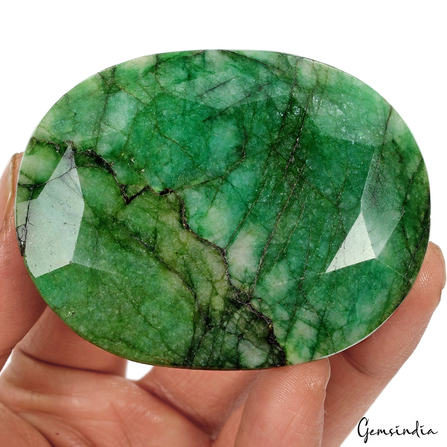 660 Natural Blue Green Zambian Emerald Oval Cut Faceted Earth Mined Huge Gems