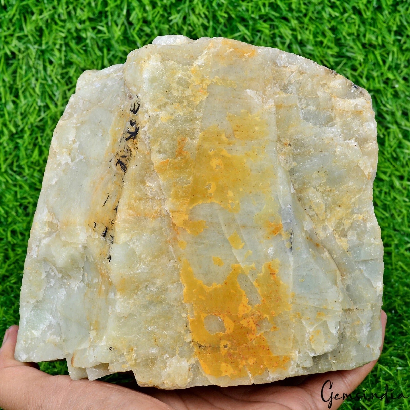 3.2 Kilo Large Raw Aquamarine beryl Uncut Rough Huge Crystal Healing Specimen
