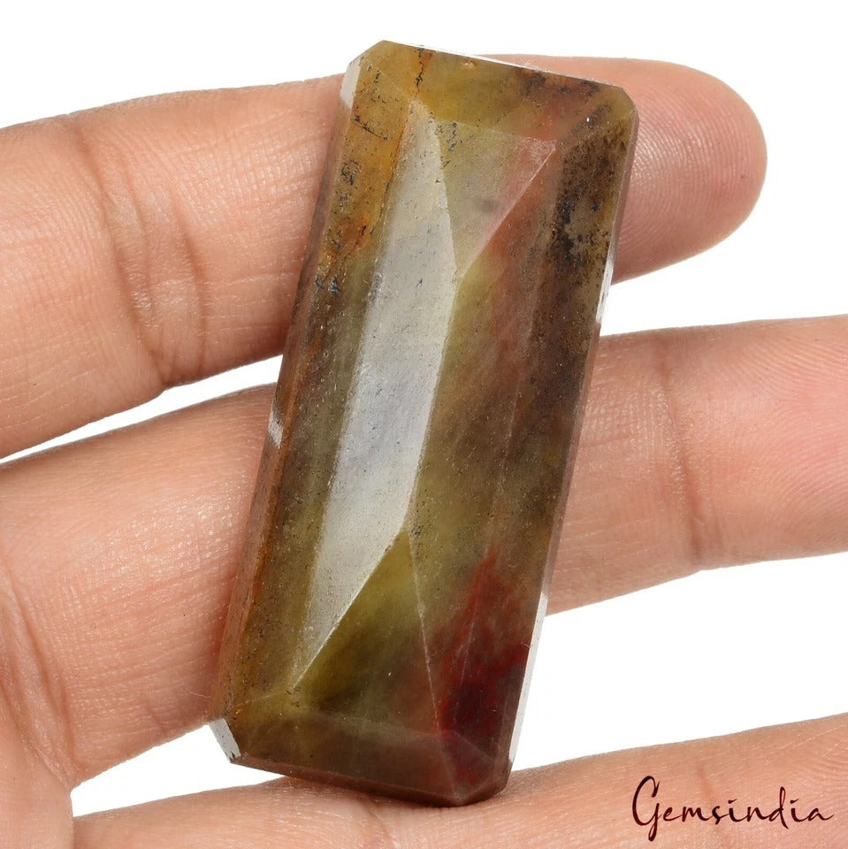Certified 222.30 Ct Natural Untreated Brown Sapphire Octagon Cut Earth mined Gem