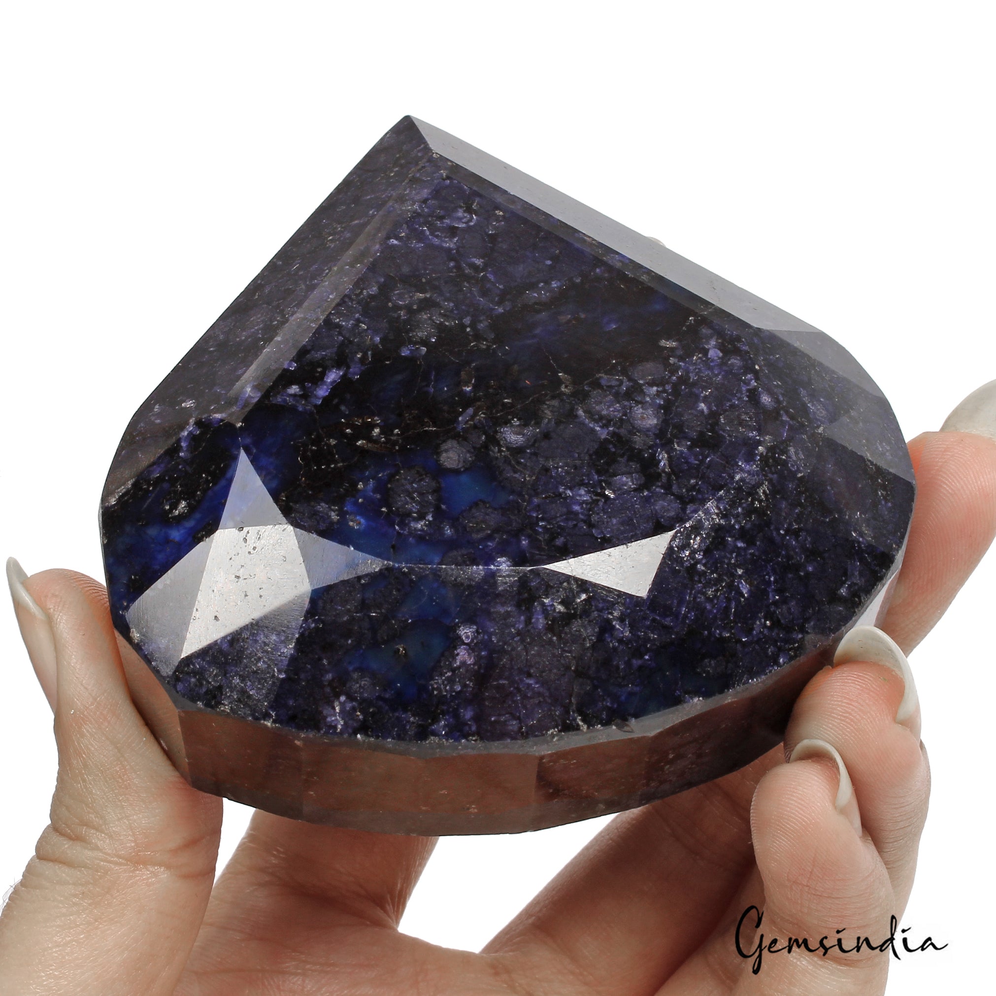 1940 Cts Natural African Dark Blue Sapphire Pear Faceted Cut Earth Mined HugeGem