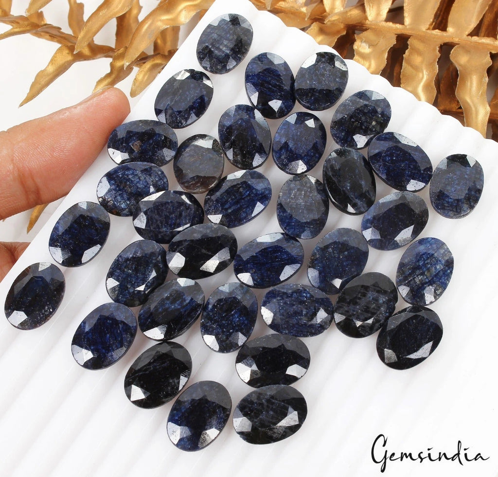 520 Ct Natural Blue Sapphire 18x13mm Oval Faceted Cut Calibrated Loose Gemstones