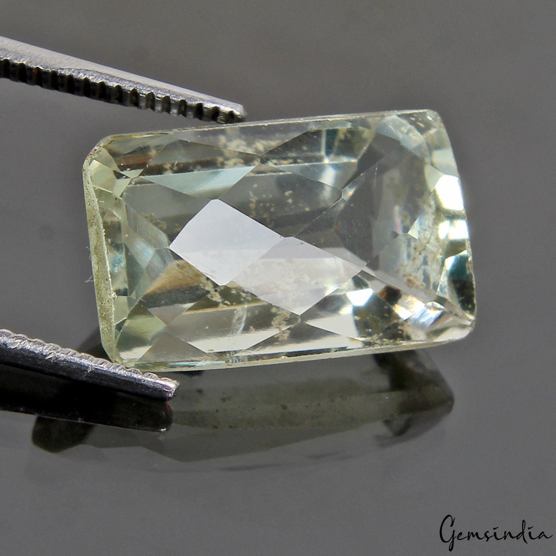 7.50 Ct Natural Green Aquamarine Baguette Checker Cut Untreated Jewelry Gemstone