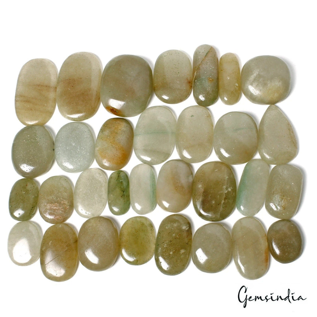 4000 Cts Natural Untreated Yellow Green Aventurine Oval Cab Pendant Size Gems