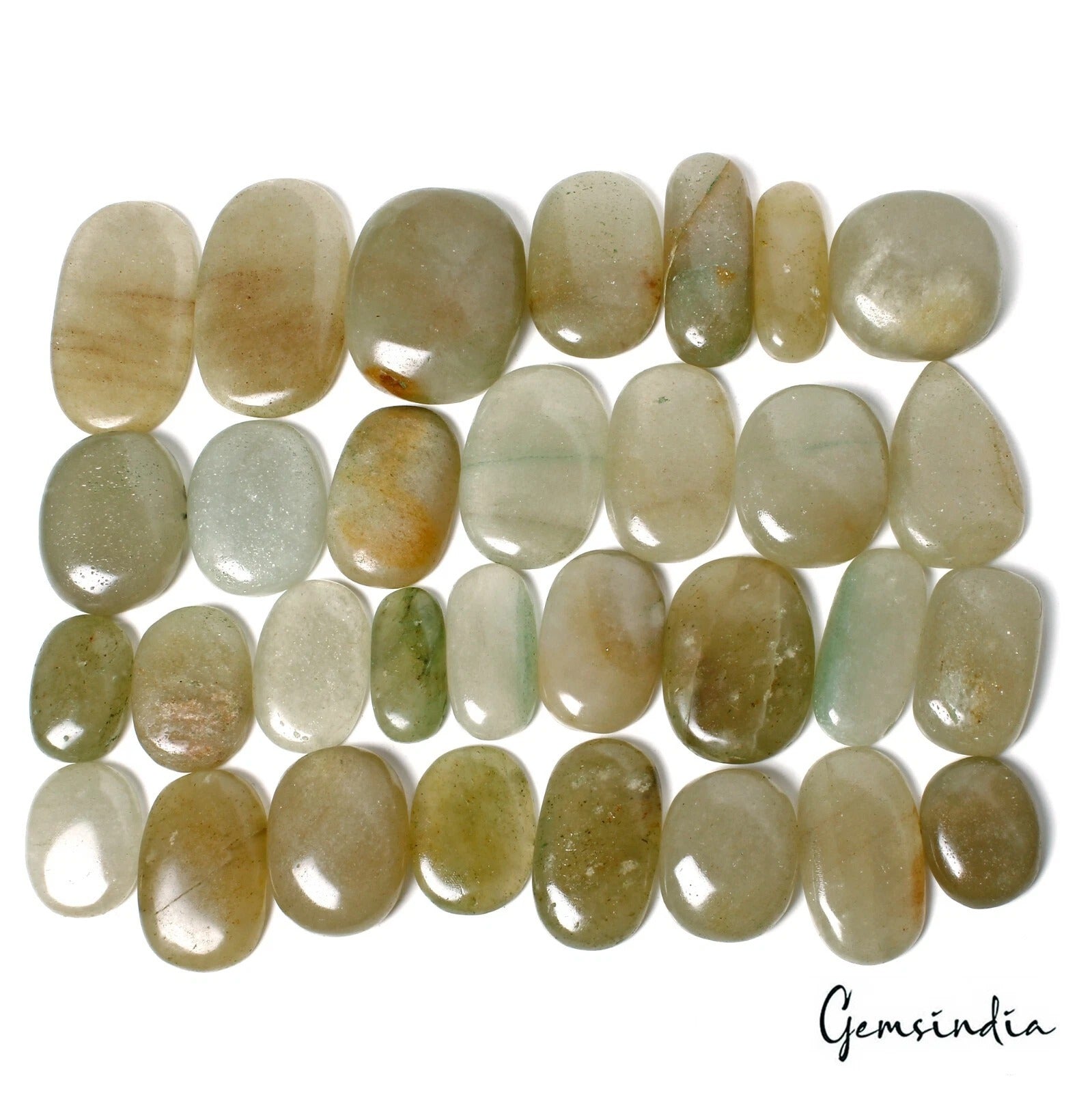 4000 Cts Natural Untreated Yellow Green Aventurine Oval Cab Pendant Size Gems