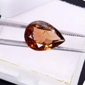 Certified 3.35 Cts Natural Untreated Mozambique Brown Tourmaline Pear Loose Gem