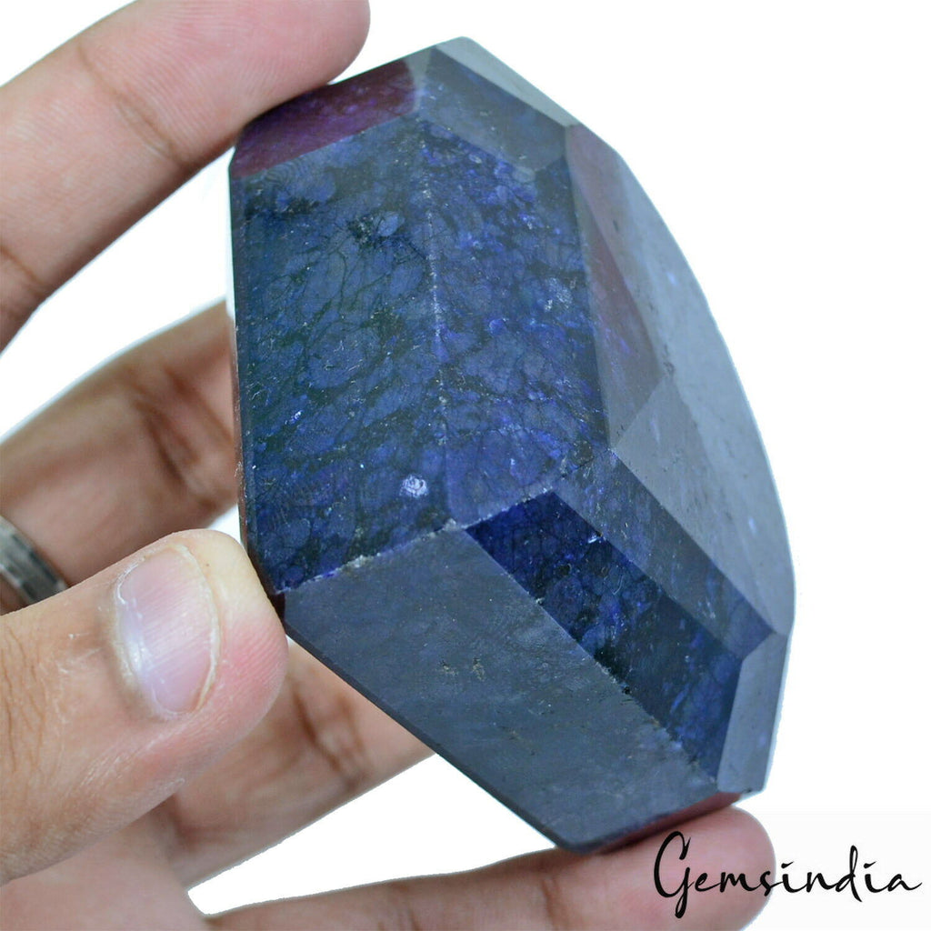 Sapphire Loose Gemstone, Color Enhanced — 76x88x36 mm, 1940 Ct, Madagascar