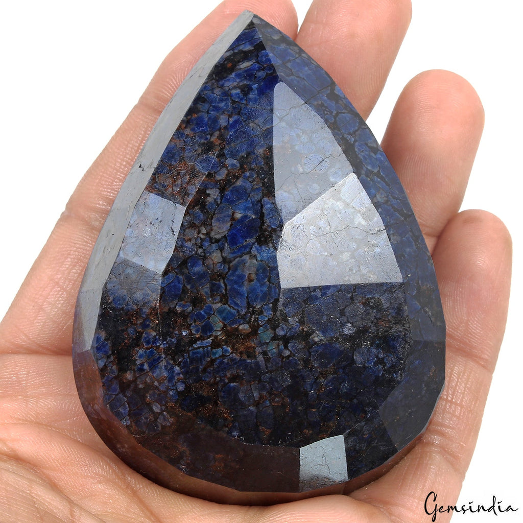 1220 Carat Natural Blue Sapphire Pear Cut Loose Earth mined Madagascar Gemstone