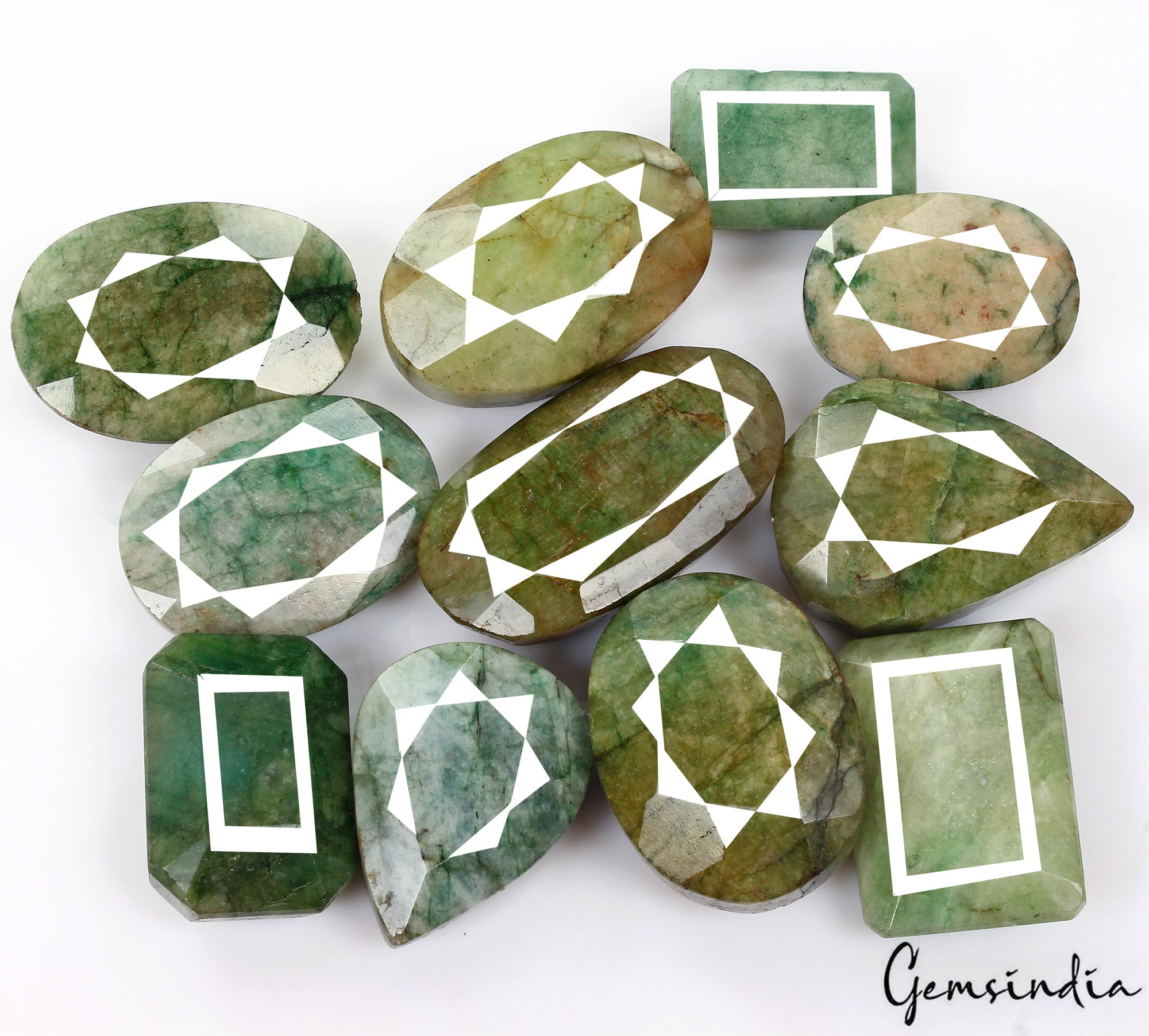 1700 Cts Natural Brazilian Emerald Mix Cut Earth Mined Gems Wholesale Bulk Lot