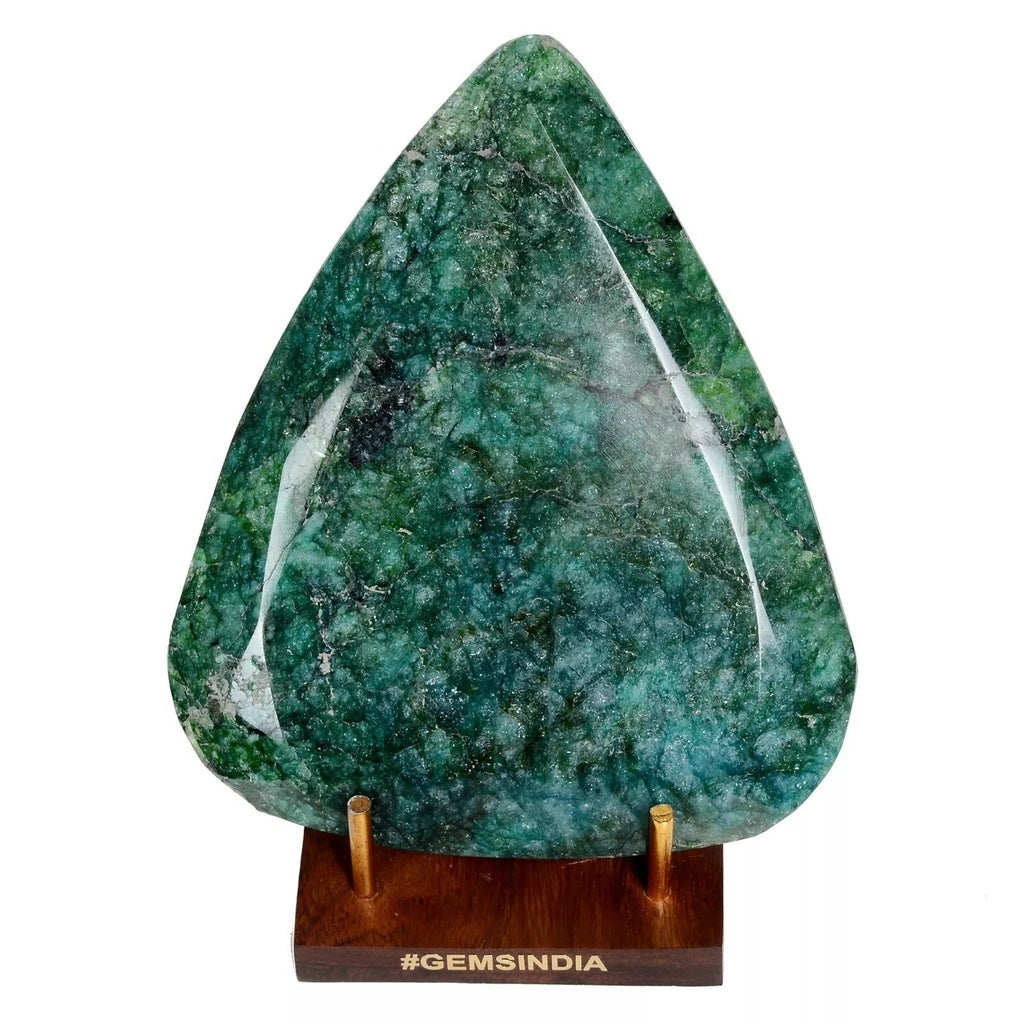 830 Gram Natural Green Emerald Pear Faceted Earth Mined Huge Size Loose Gemstone