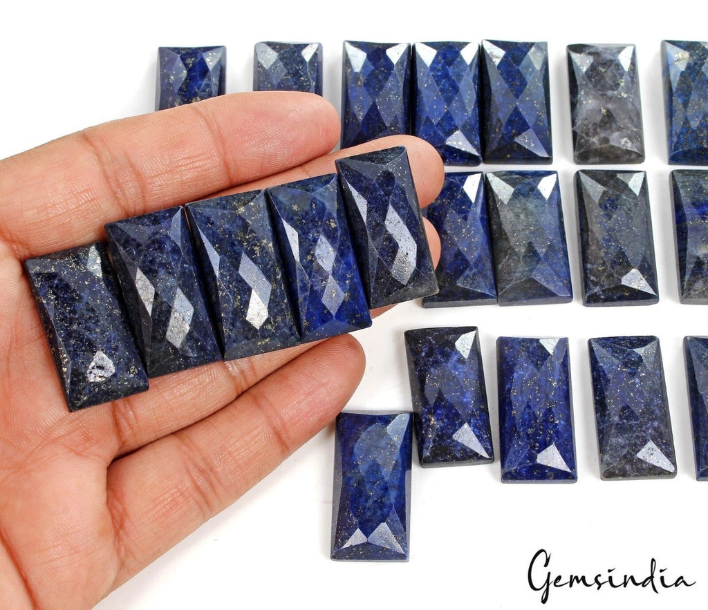 830 Ct/21 Pcs Natural Blue Lapis Lazuli Baguette Cut Calibrated 29x14mm Gems Lot