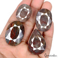 470 Ct/4Pcs Natural Untreated Brown Sapphire with Red Streaks Mix Cut Loose Gems