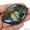 265 Ct Natural Untreated Green Blue Labradorite Fancy Cab Loose Gem For Pendant