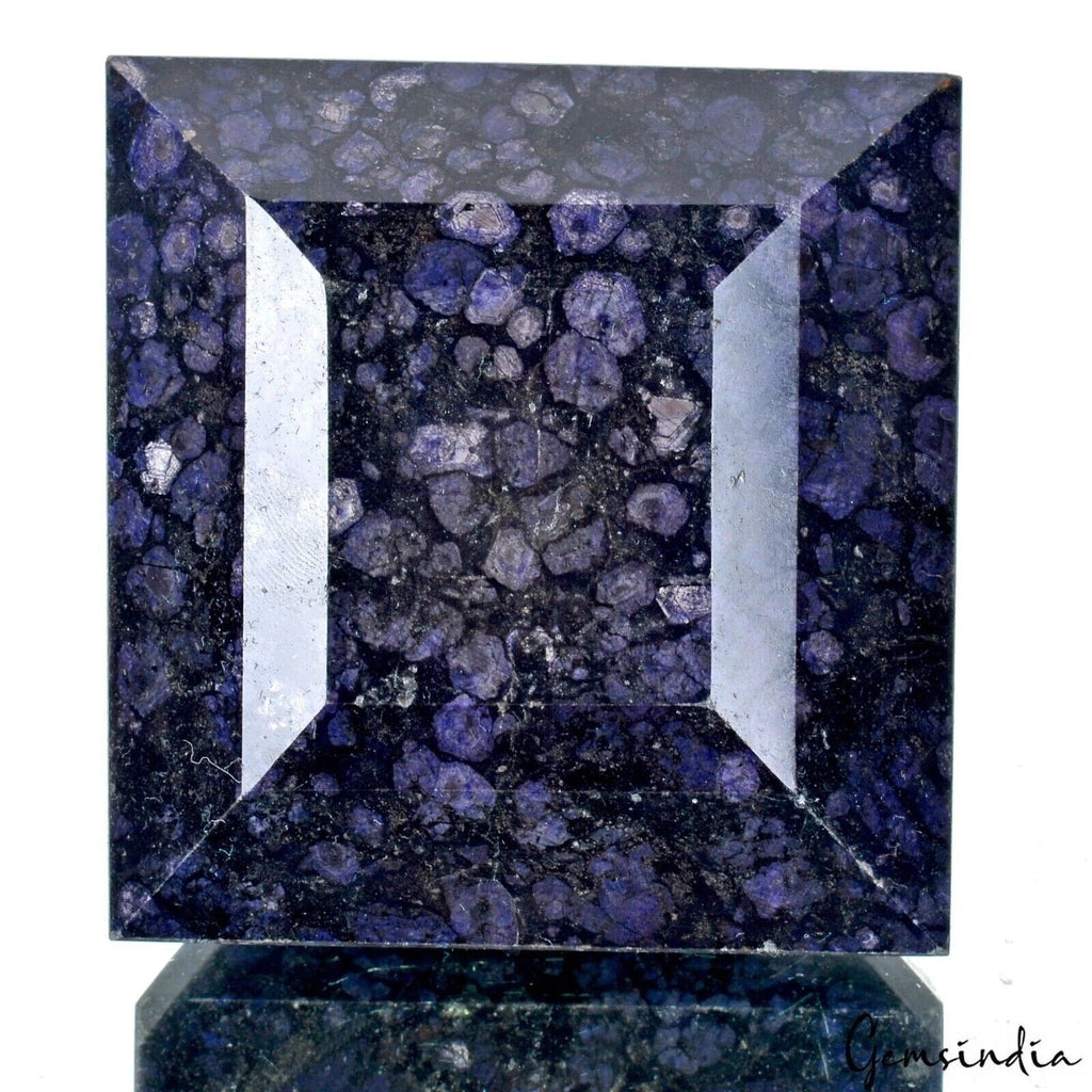 2400 Cts Natural Deep Blue Sapphire Square Cut Loose Faceted Madagascar Gemstone