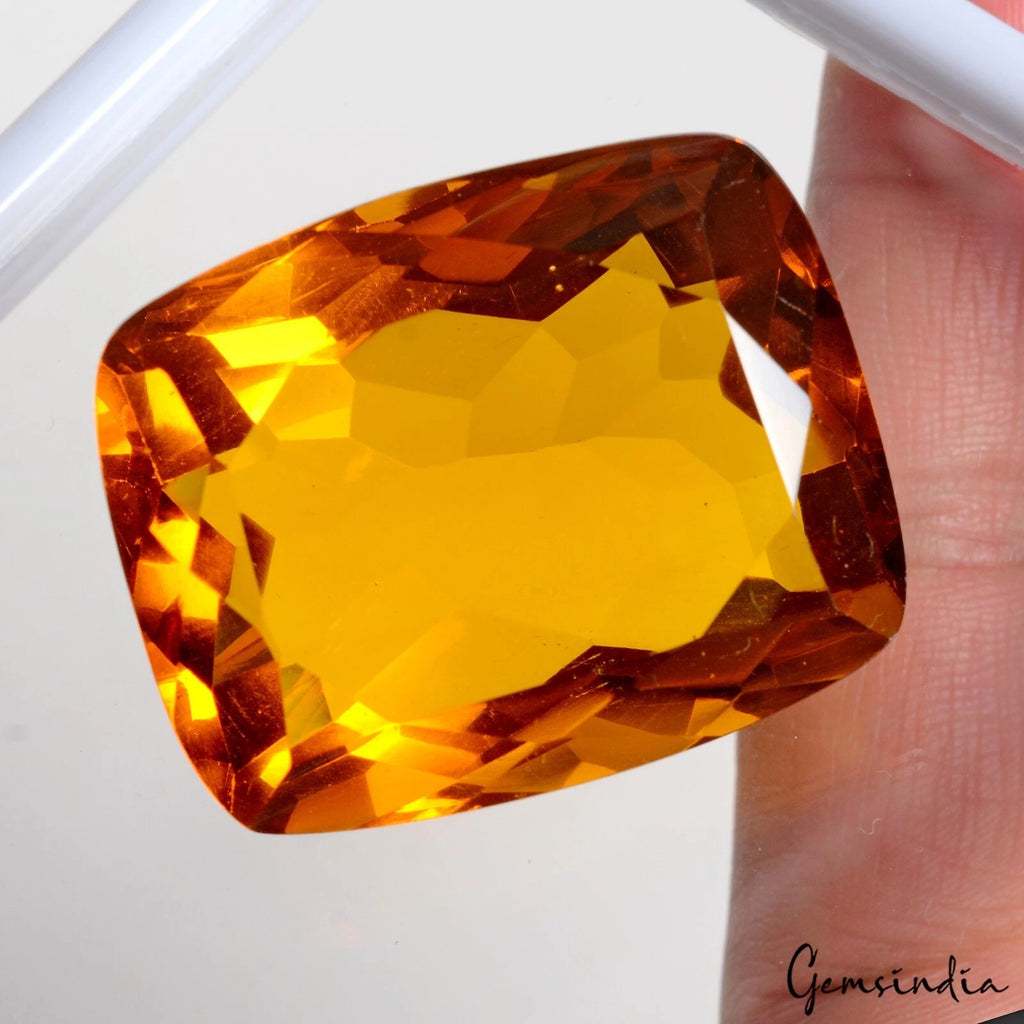 Tourmaline Loose Gemstone, Orange — 39x31x20mm, 166.80 Ct, India