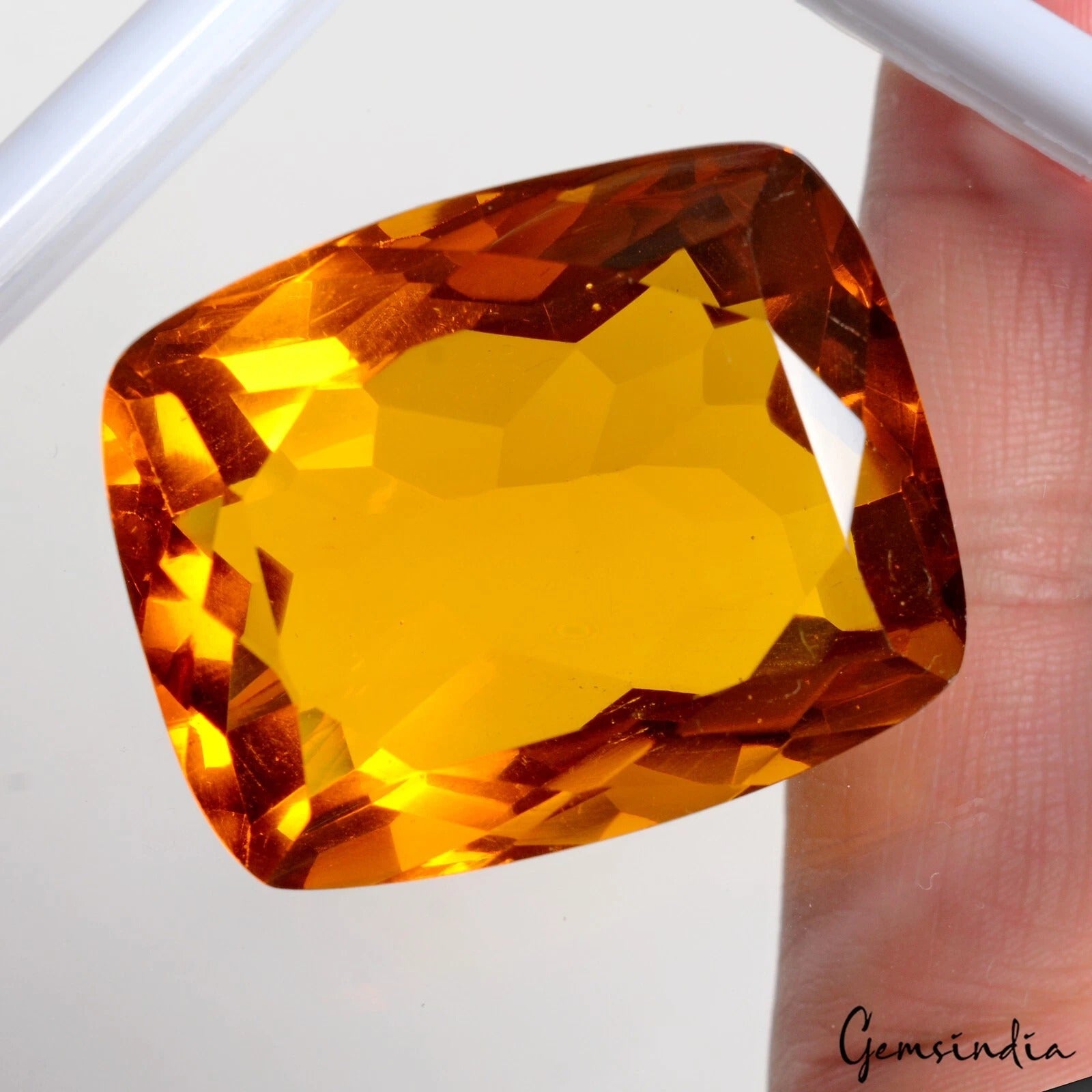 Tourmaline Loose Gemstone, Orange — 39x31x20mm, 166.80 Ct, India