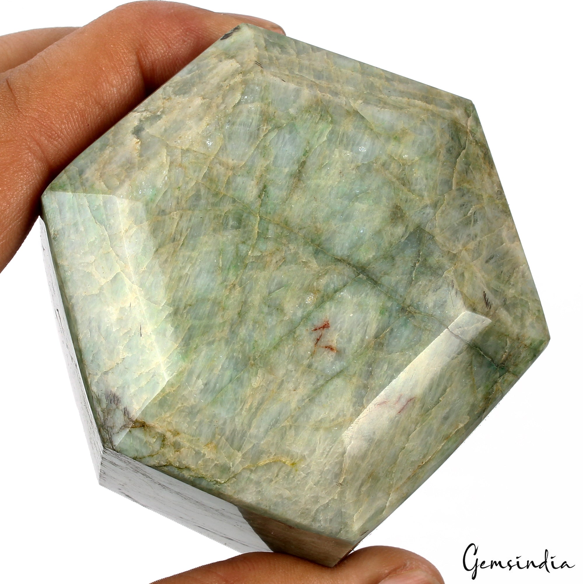 Big Size Hexagon Cut Natural Green Emerald 630 Gram Loose Earth mined Gemstone