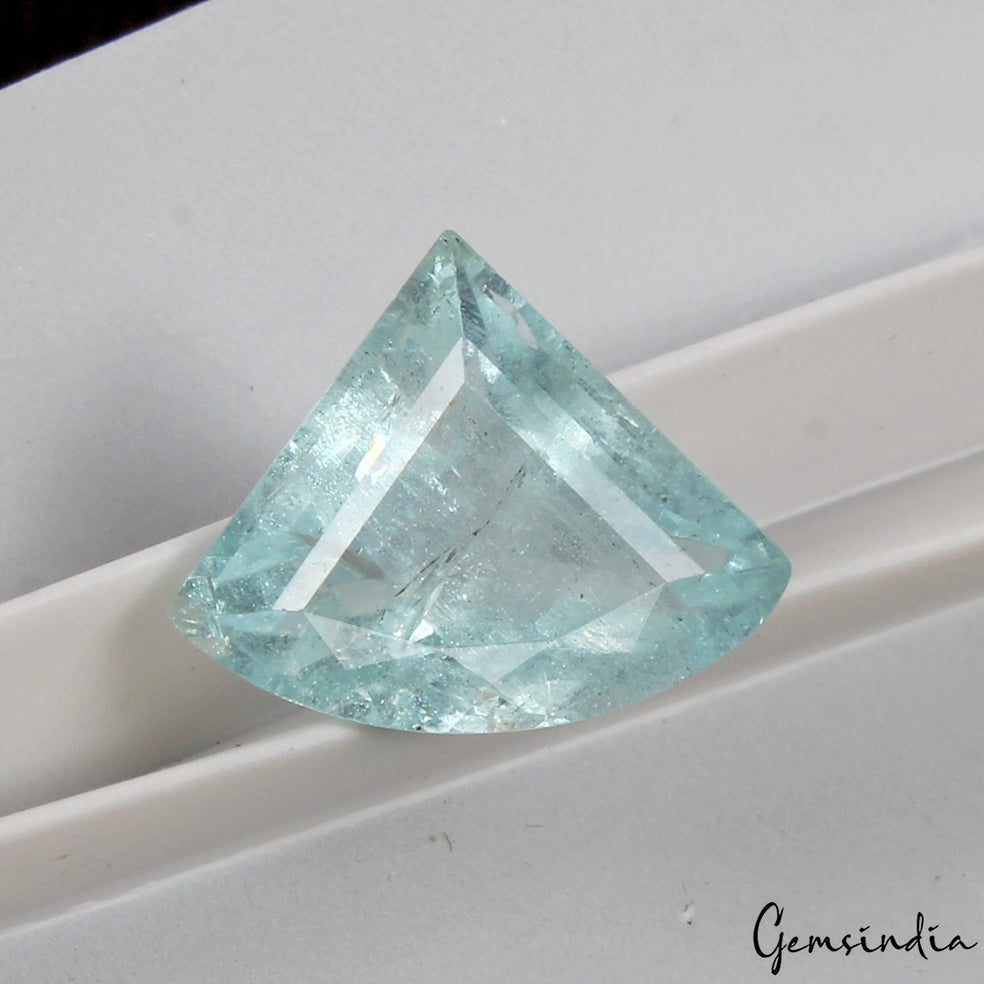 4.70Ct Natural Stunning Blue Aquamarine Fancy Cut Loose Unheated Brazil Gemstone