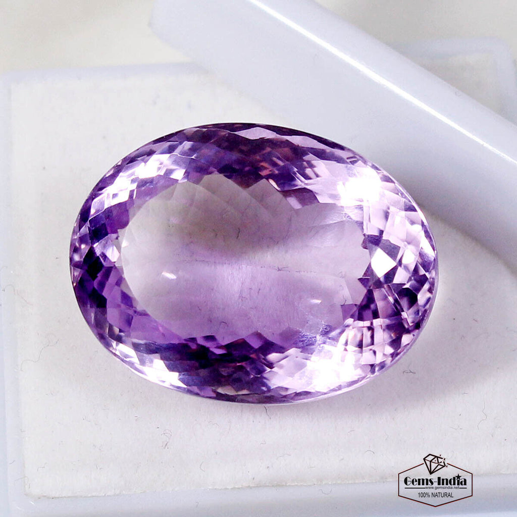 VVS 43.50 Cts Natural Amethyst Oval Cut Rare Loose Huge Gemstone ~ 26x19x13mm