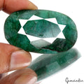 230 Cts Natural Green Emerald Oval Cut Loose Earth mined Brazil Huge Gemstone