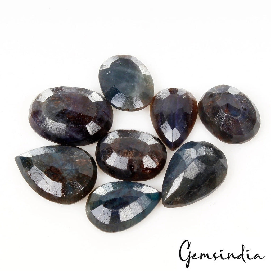 84.00 Ct Natural Untreated Brown Blue Sapphire Mix Faceted Loose Wholesale Gems