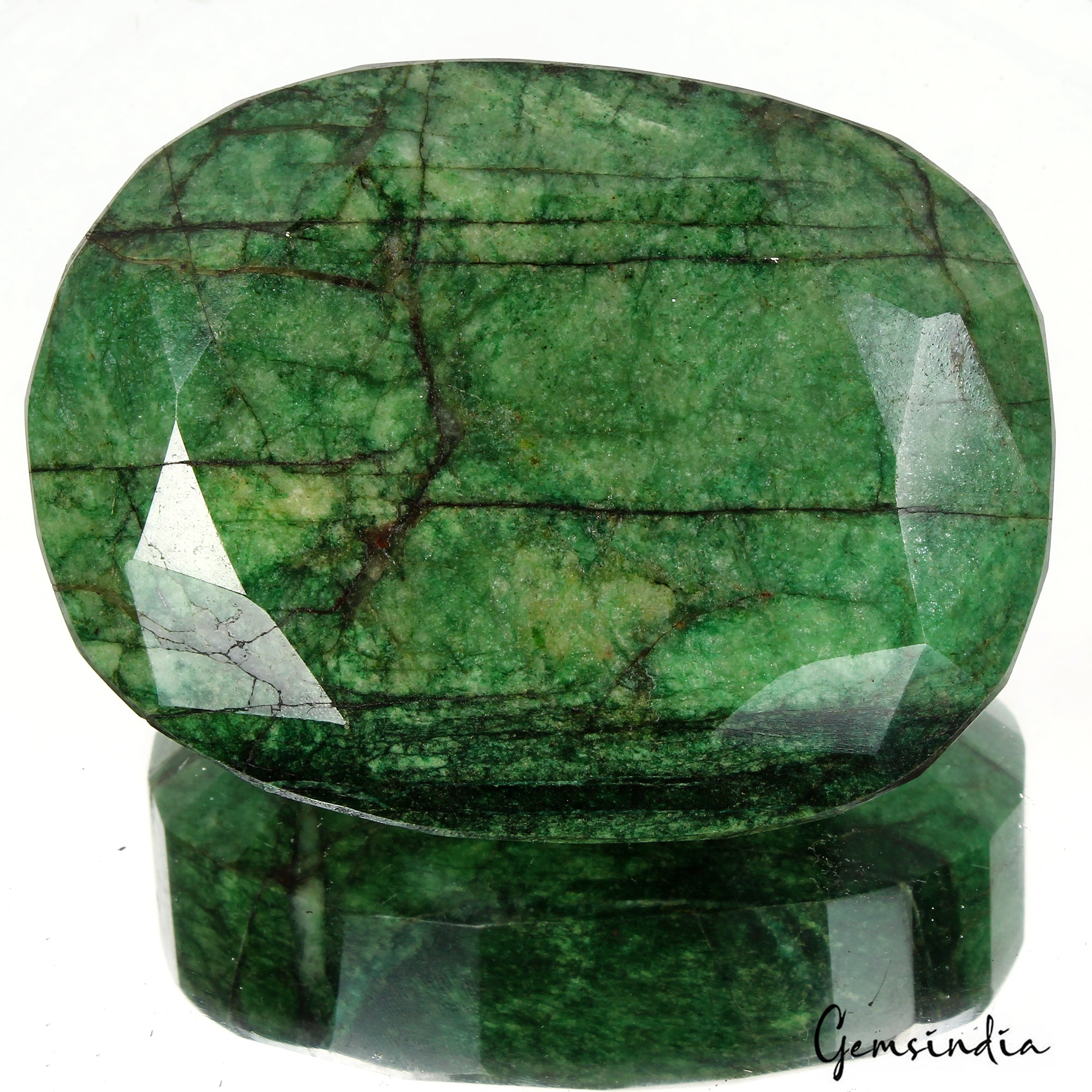 2440 Carat Natural Huge Green Emerald Earth-Mined Museum Size Oval Cut Gemstone