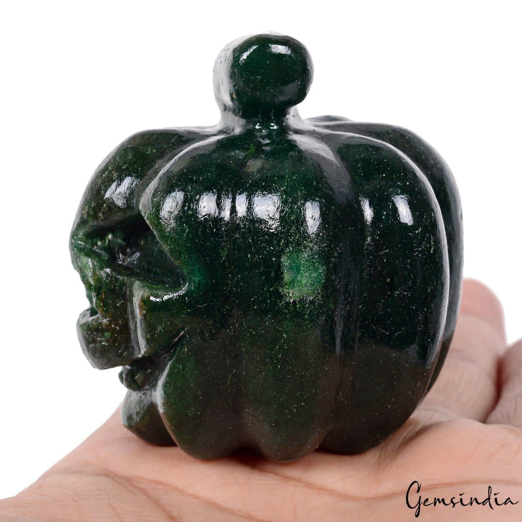Green Aventurine Carving — 57x33mm, 950 Ct