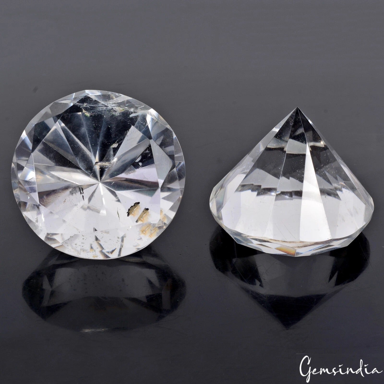 350 Cts Natural Untreated White Quartz Crystal Diamond Cut Loose Huge Rare Gem