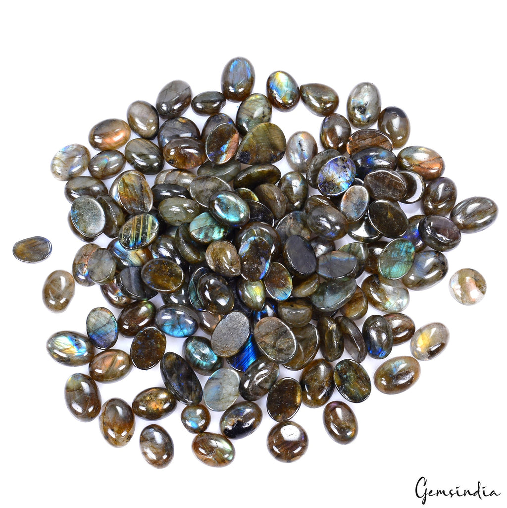 1300Ct Natural Multi Labradorite Mix Shape Cabochon Loose Gemstone Wholesale Lot