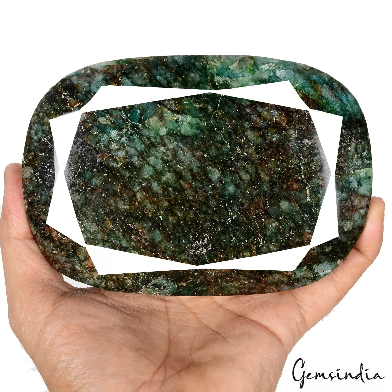 1.3 Kilo Natural Huge Green Emerald Oval Cut Earth-Mined Museum Grade Gemstone