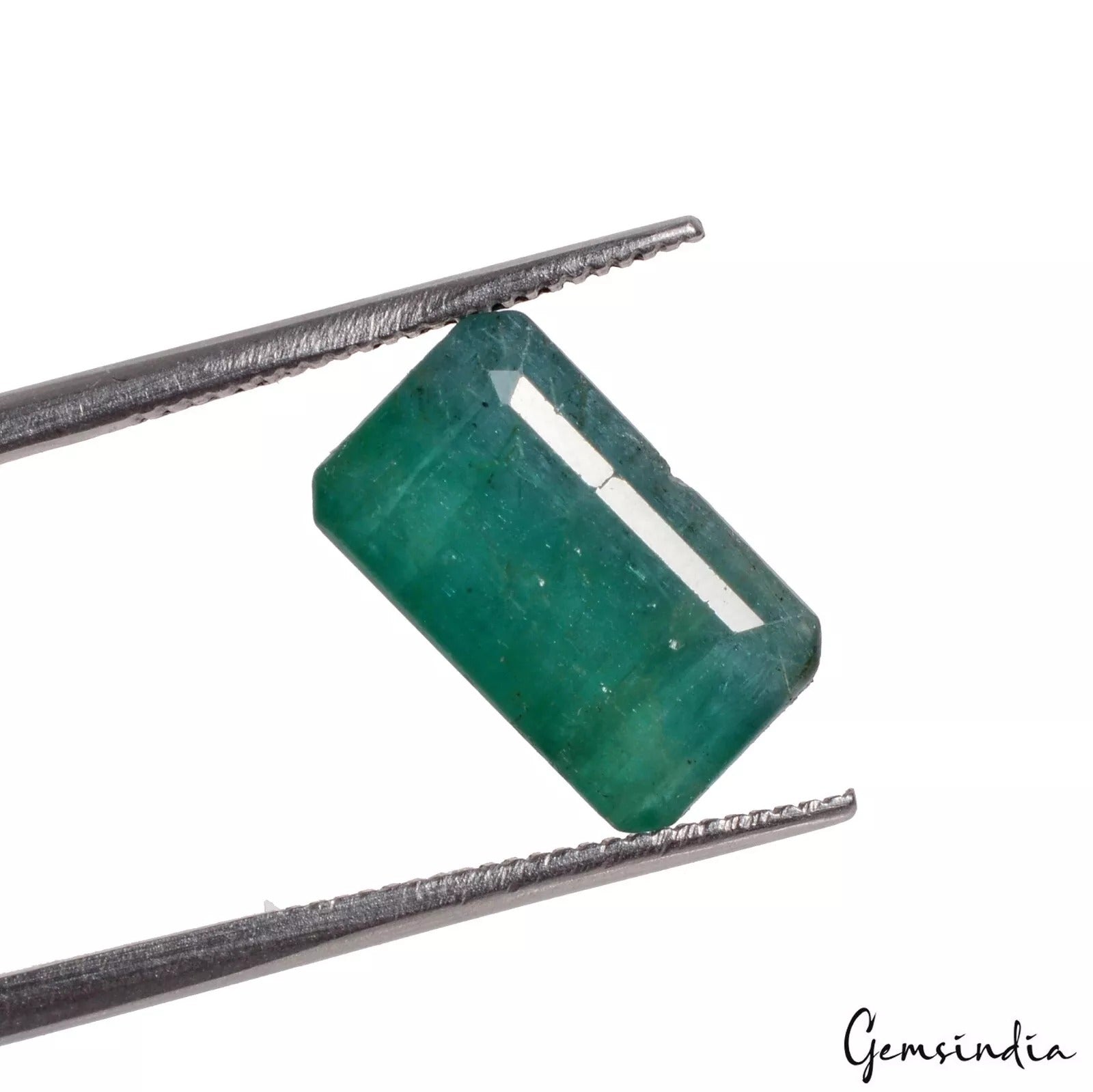 4.35 Ct Emerald Zambian Octagon Cut Untreated Certified Gemstone For Ring Use