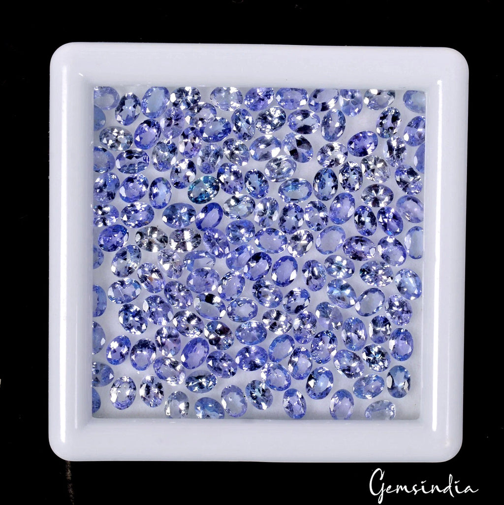 Oval 4x3mm Ravishing Color &Full Fire! Purple Blue Tanzanite 140 Pcs/21.30 Ct.