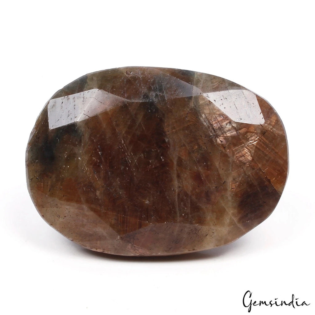 Sapphire Loose Gemstone, Untreated, Golden — 64x46x19 mm, 670 Ct, Madagascar