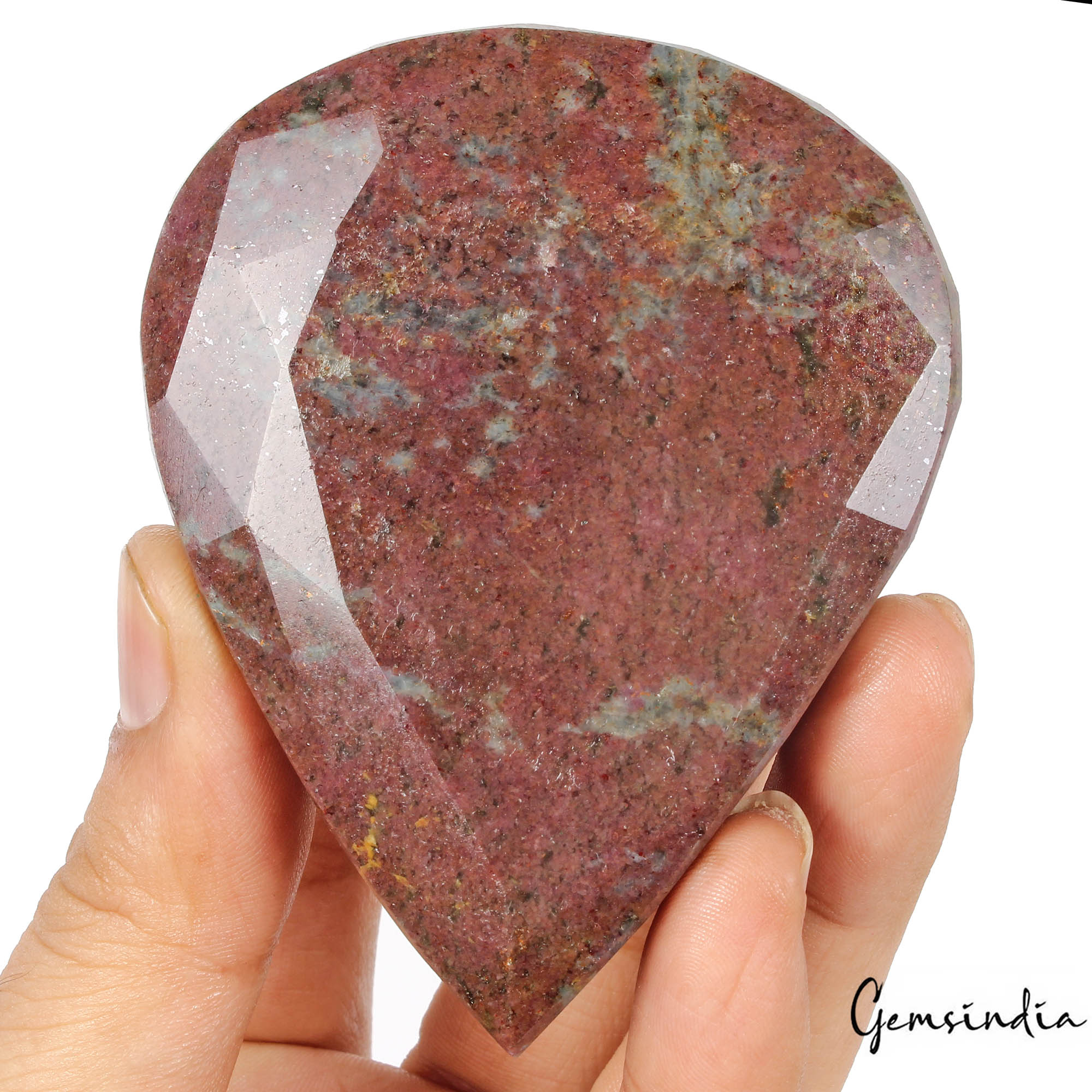 1520 Ct Natural Untreated Red Blue Ruby Kyanite Pear Faceted Huge Size Loose Gem