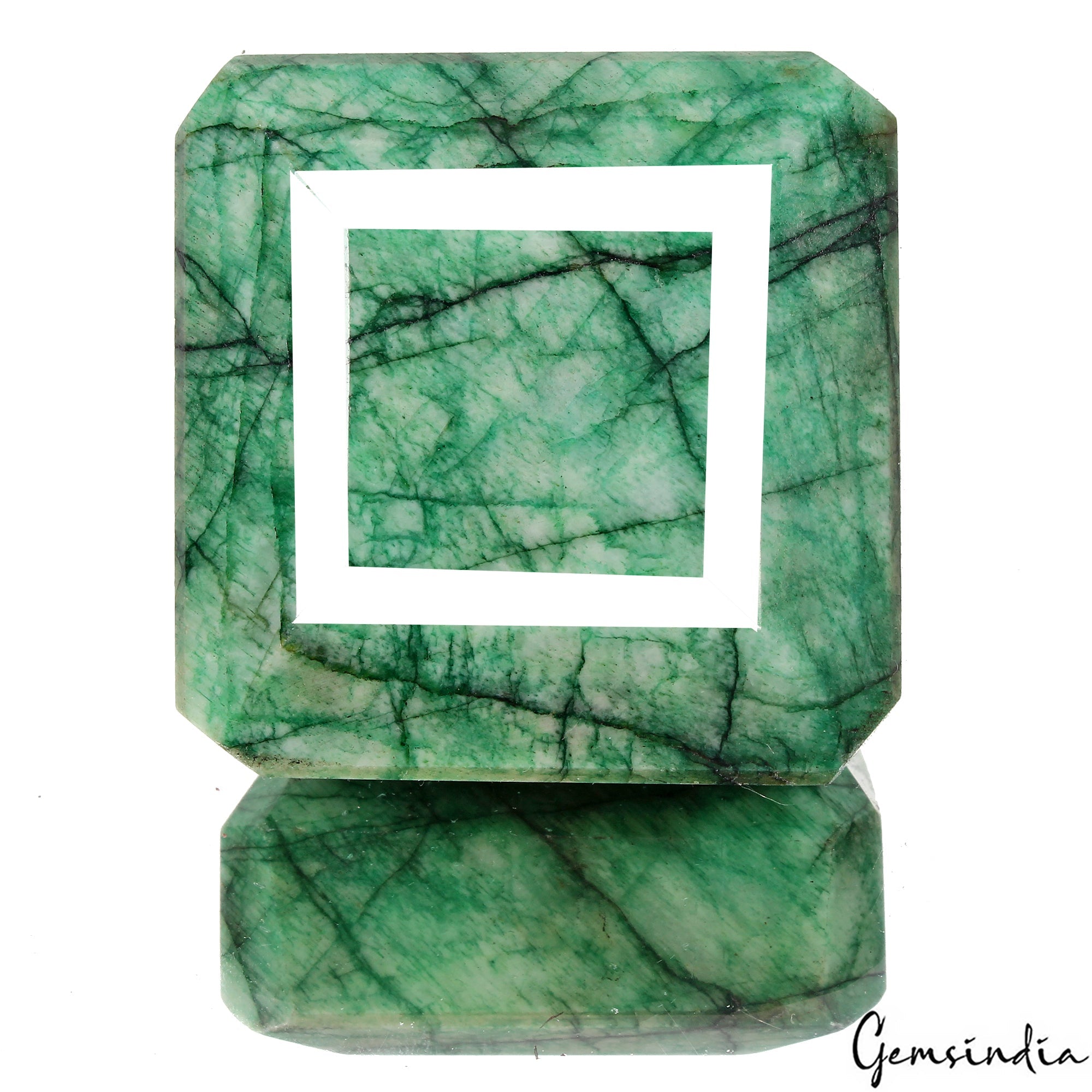 960 Cts Natural Green Emerald Octagon Cut Loose Earth mined Brazilian Gemstone
