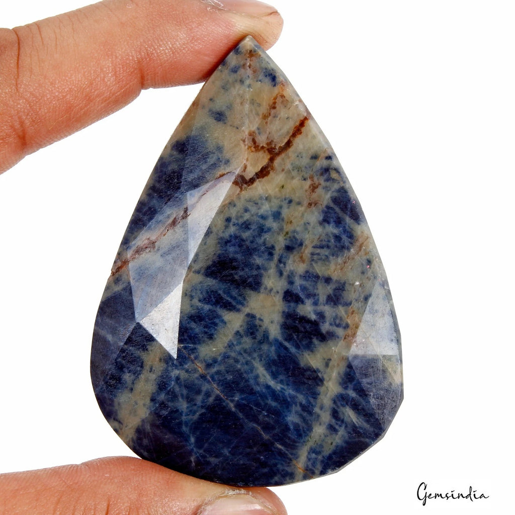 Blue Sapphire Loose Gemstone, Untreated — 72 x 51 x 21mm, 790 Ct