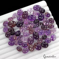 212.40 Ct/55 Pcs Natural Purple Amethyst Wholesale Lot Oval Cabochon Gemstones